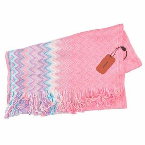 Missoni scarf pink purple zigzag